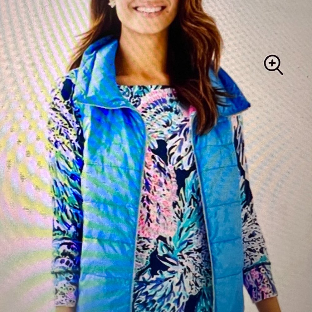 Lilly Pulitzer Palm Paradise Vest. Size S.